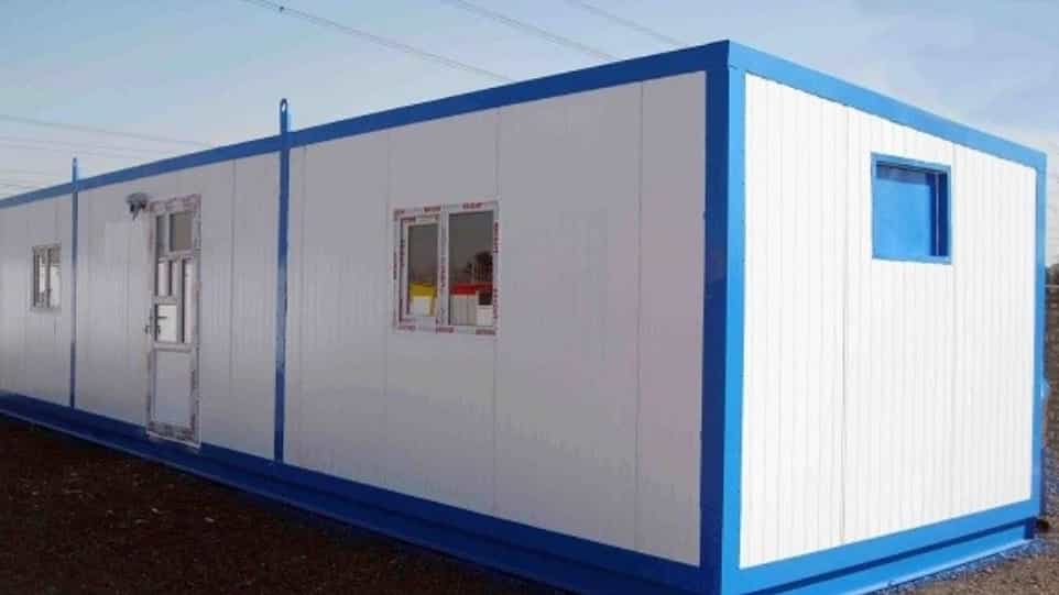 The inner walls of the canopies and prefabricated structures